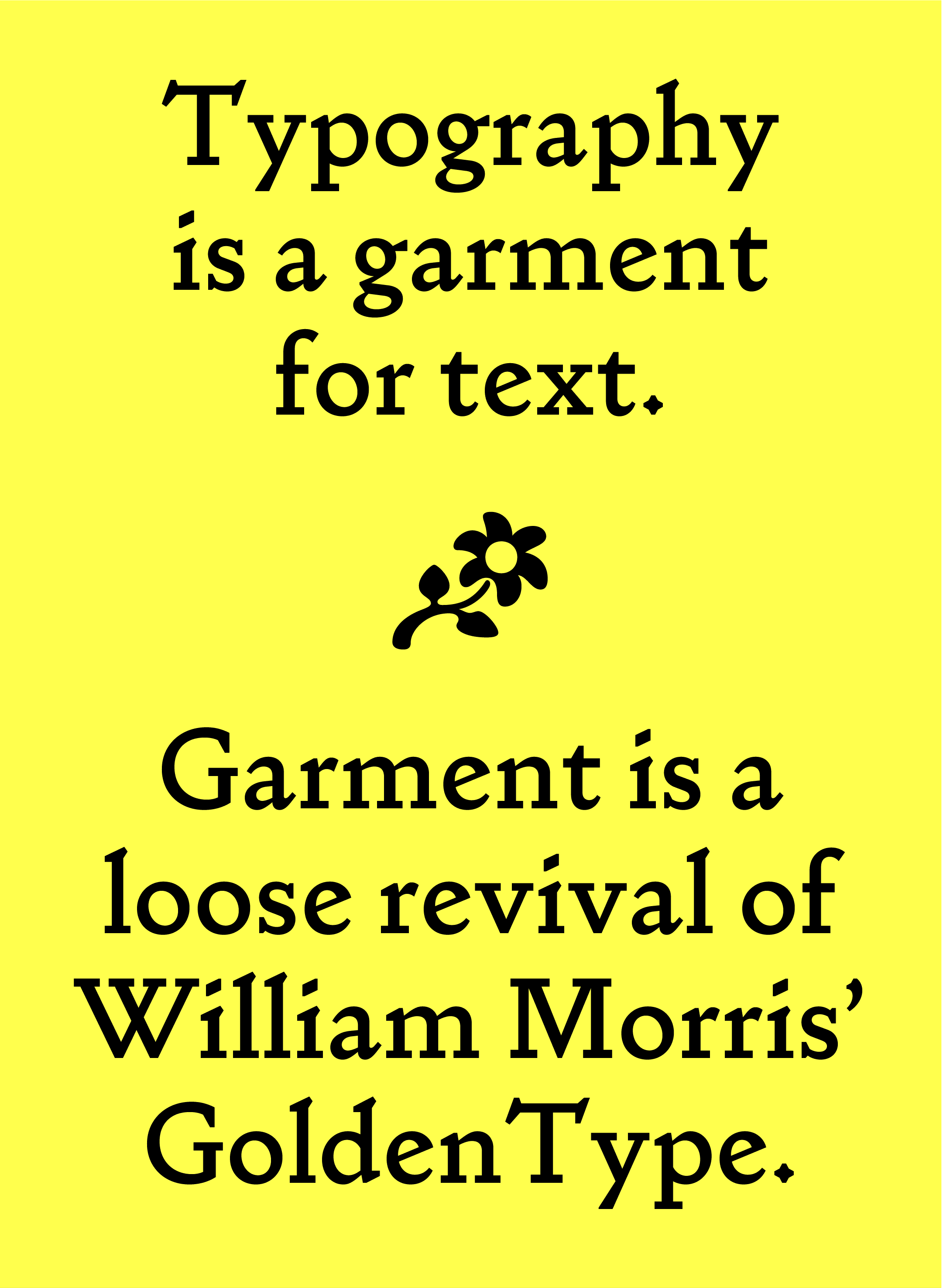 Garment Typeface